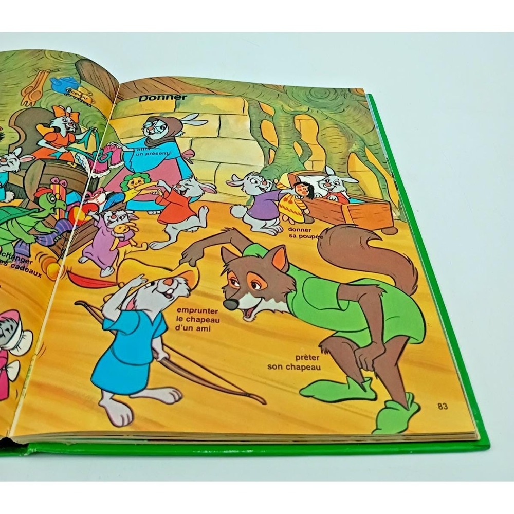Walt Disney‎ Vintage - Au Royaume des Noms & Verbes – French Kids Book Lot RARE - Picture 11 of 11